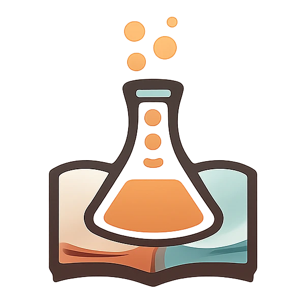 IndieAuthorLab - A flask on an open book